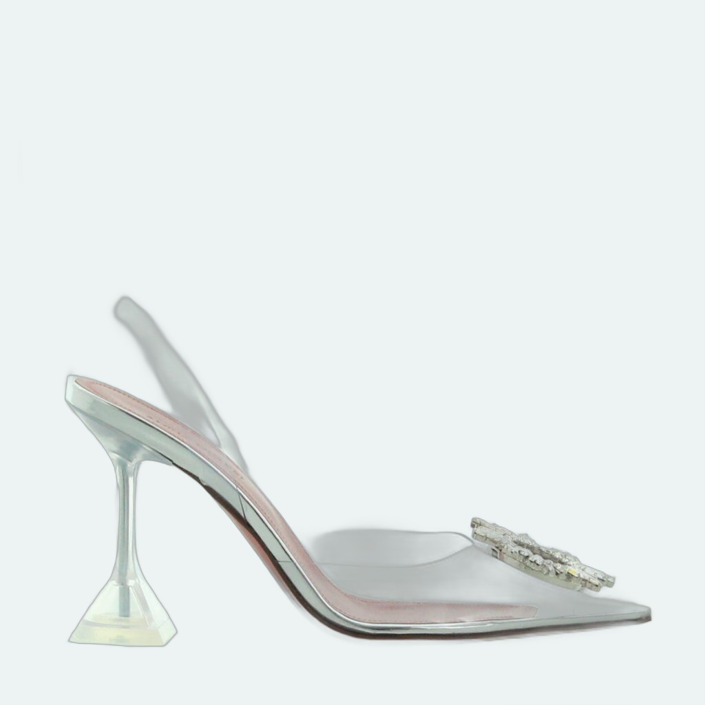 Amina Muaddi - Begum Glass - Clear