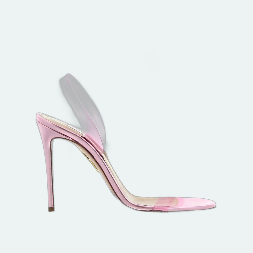 Aquazzura - So Nude Plexy Sandal 105 English Rose