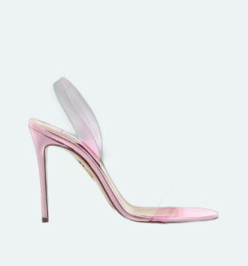 Aquazzura - So Nude Plexy Sandal 105 English Rose - Image 1