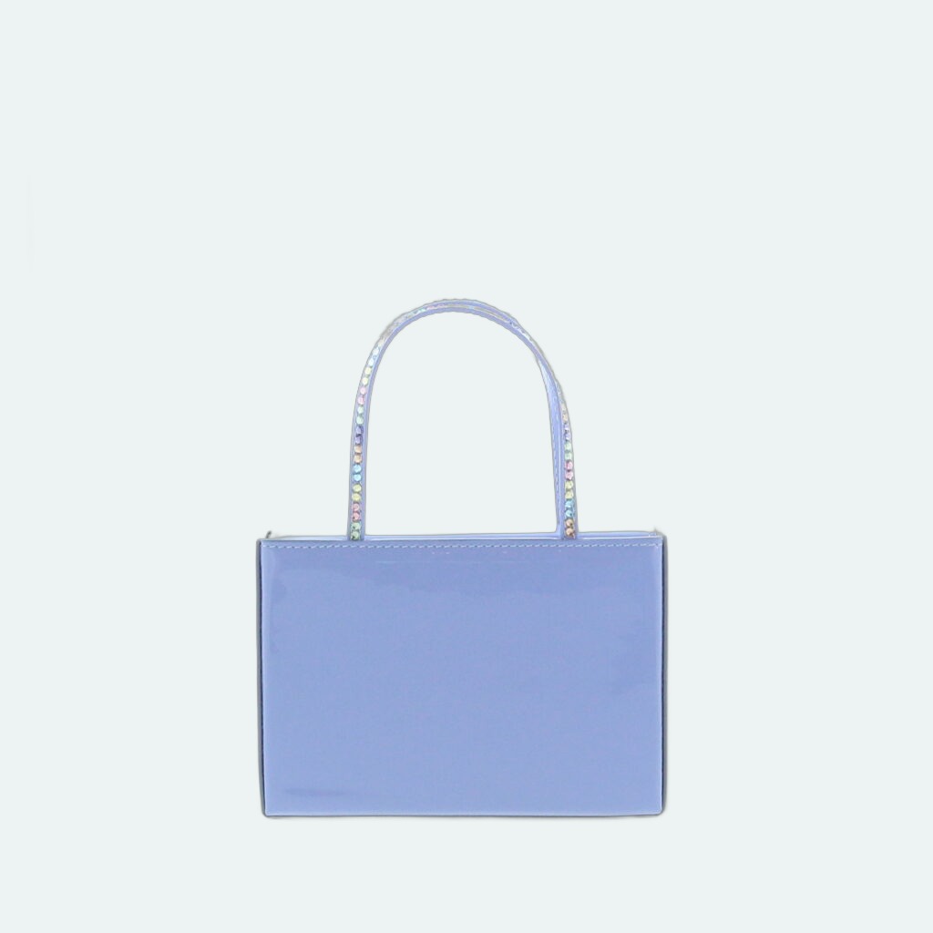 Amina Muaddi - Amini Gilda - Patent Dust Blue