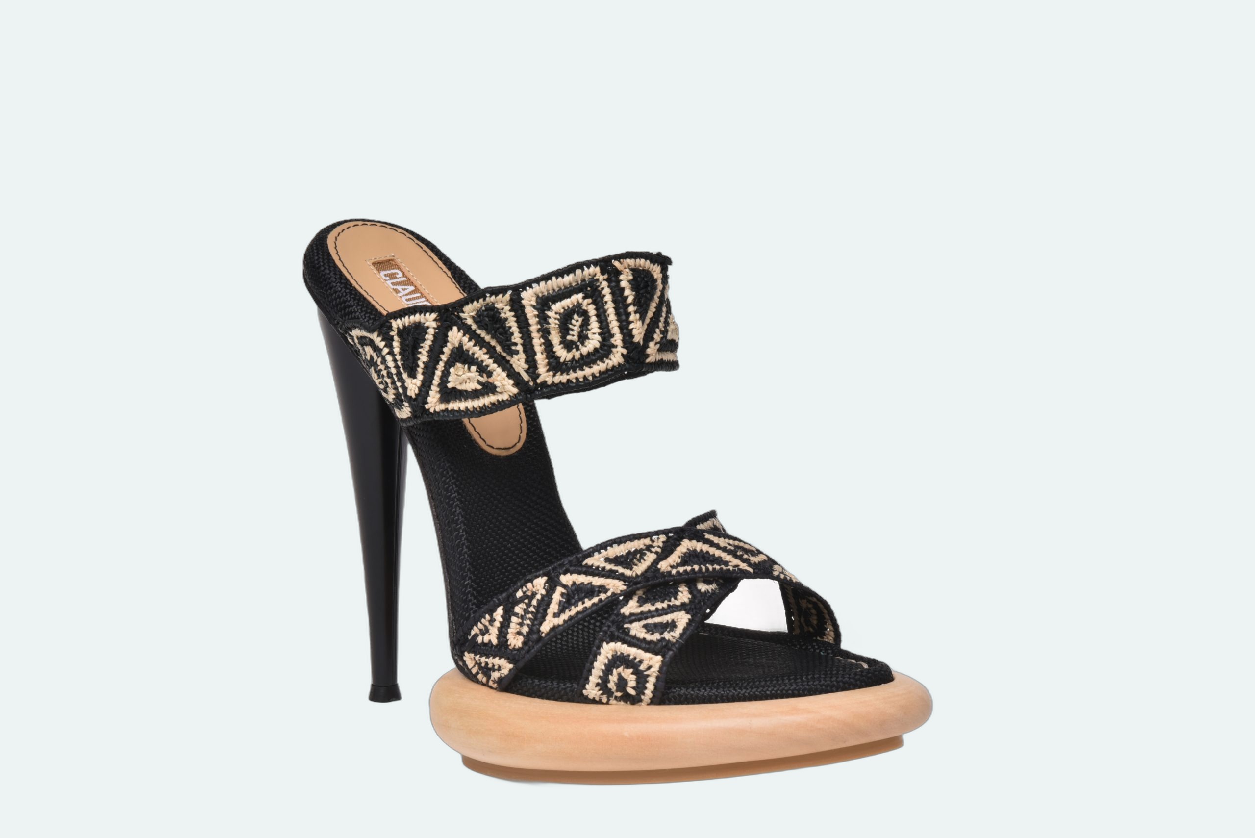 Claudio Merazzi - Manila Sandal - Black-Natural - Image 2