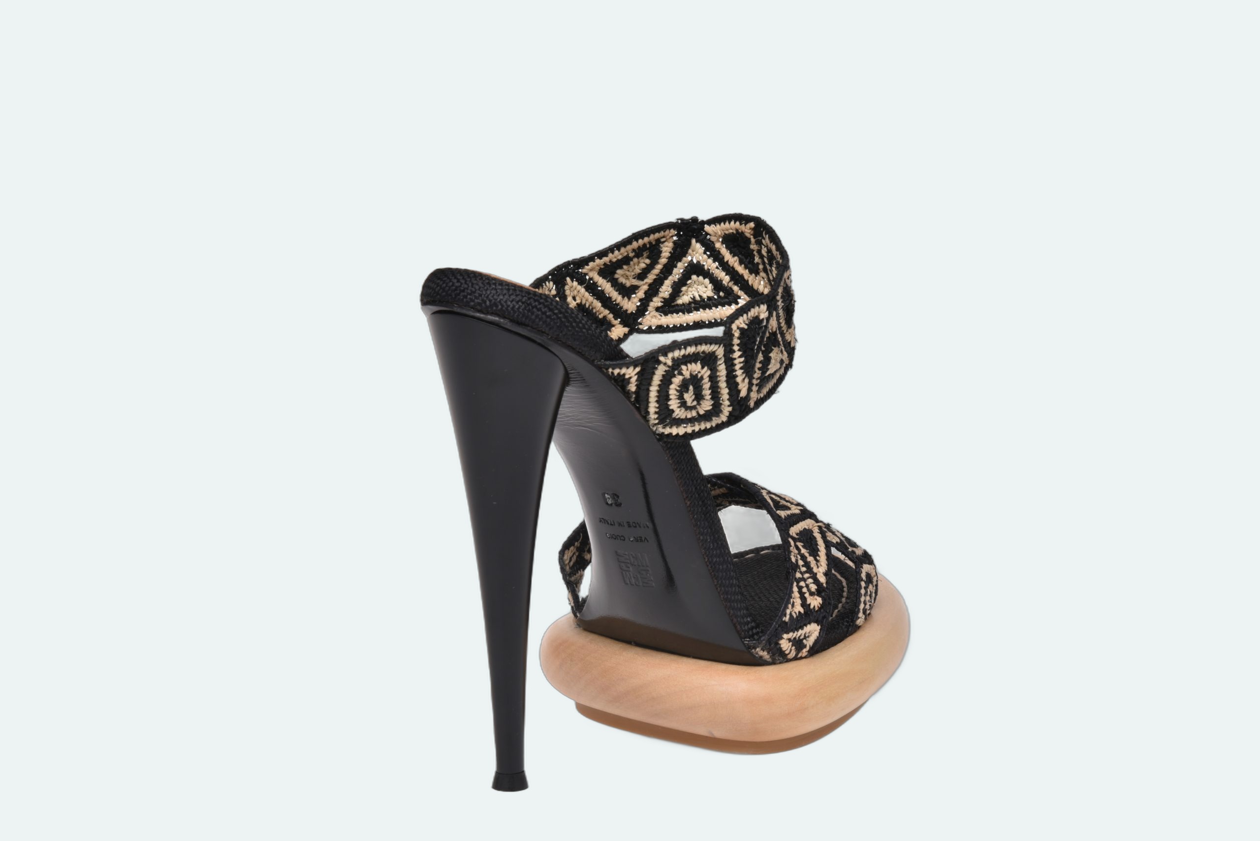 Claudio Merazzi - Manila Sandal - Black-Natural - Image 3
