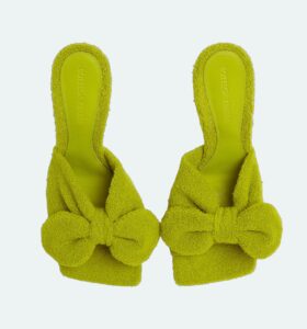 Bottega Veneta - Stretch Towel Mule - Kiwi - Image 4