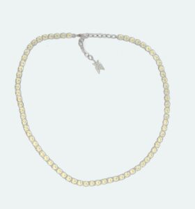 Amina Muaddi - Tennis Necklace Jonquil Crystals - Image 1