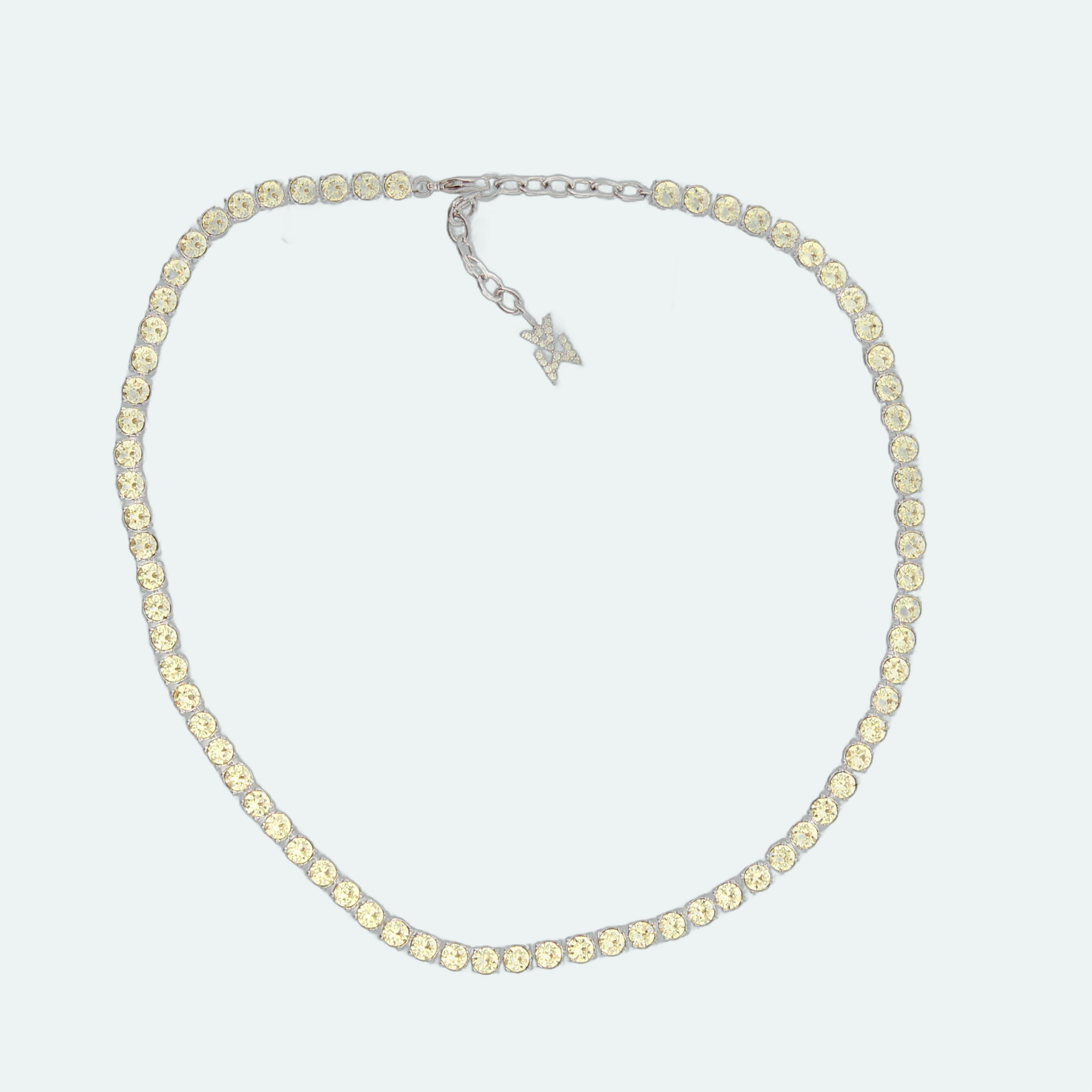 Amina Muaddi - Tennis Necklace Jonquil Crystals - Image 1