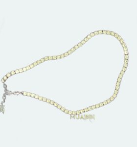 Amina Muaddi - Tennis Necklace Jonquil Crystals - Image 3