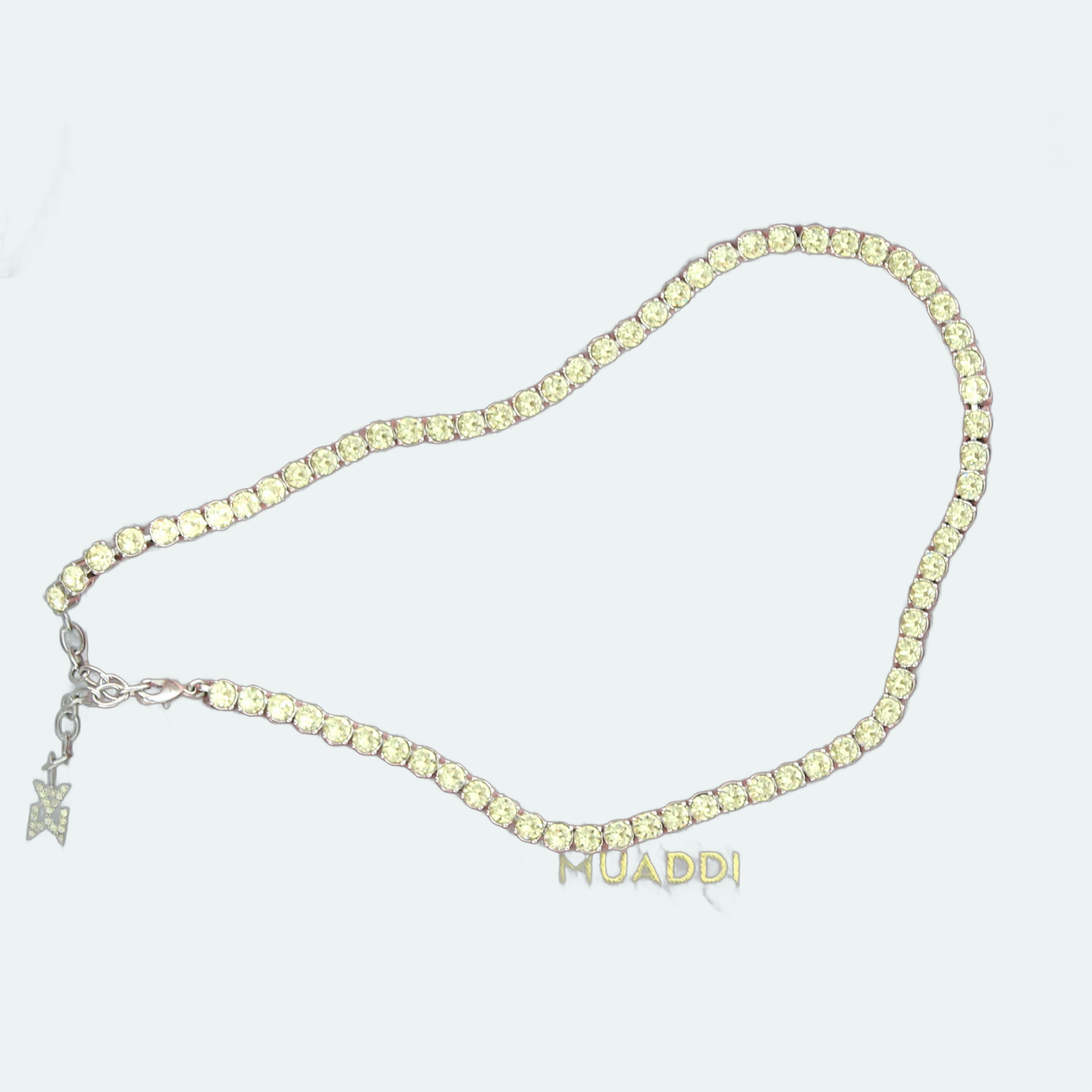 Amina Muaddi - Tennis Necklace Jonquil Crystals - Image 3