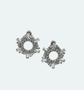 Amina Muaddi - Mini Begum Earrings Black - Image 1