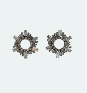 Amina Muaddi - Mini Begum Earrings Black - Image 2