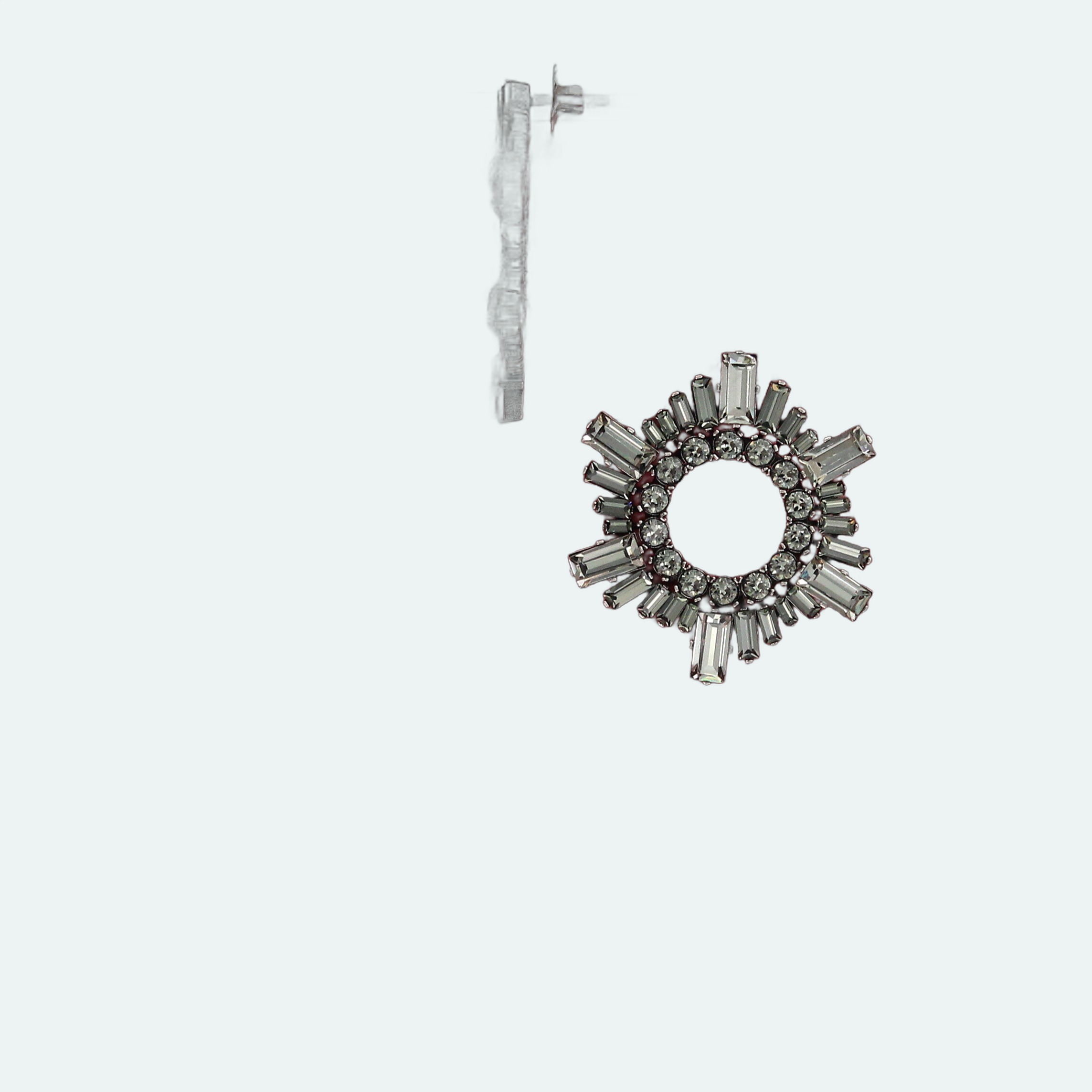 Amina Muaddi - Mini Begum Earrings Black - Image 4