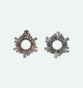 Amina Muaddi - Mini Begum Earrings Black - Image 3