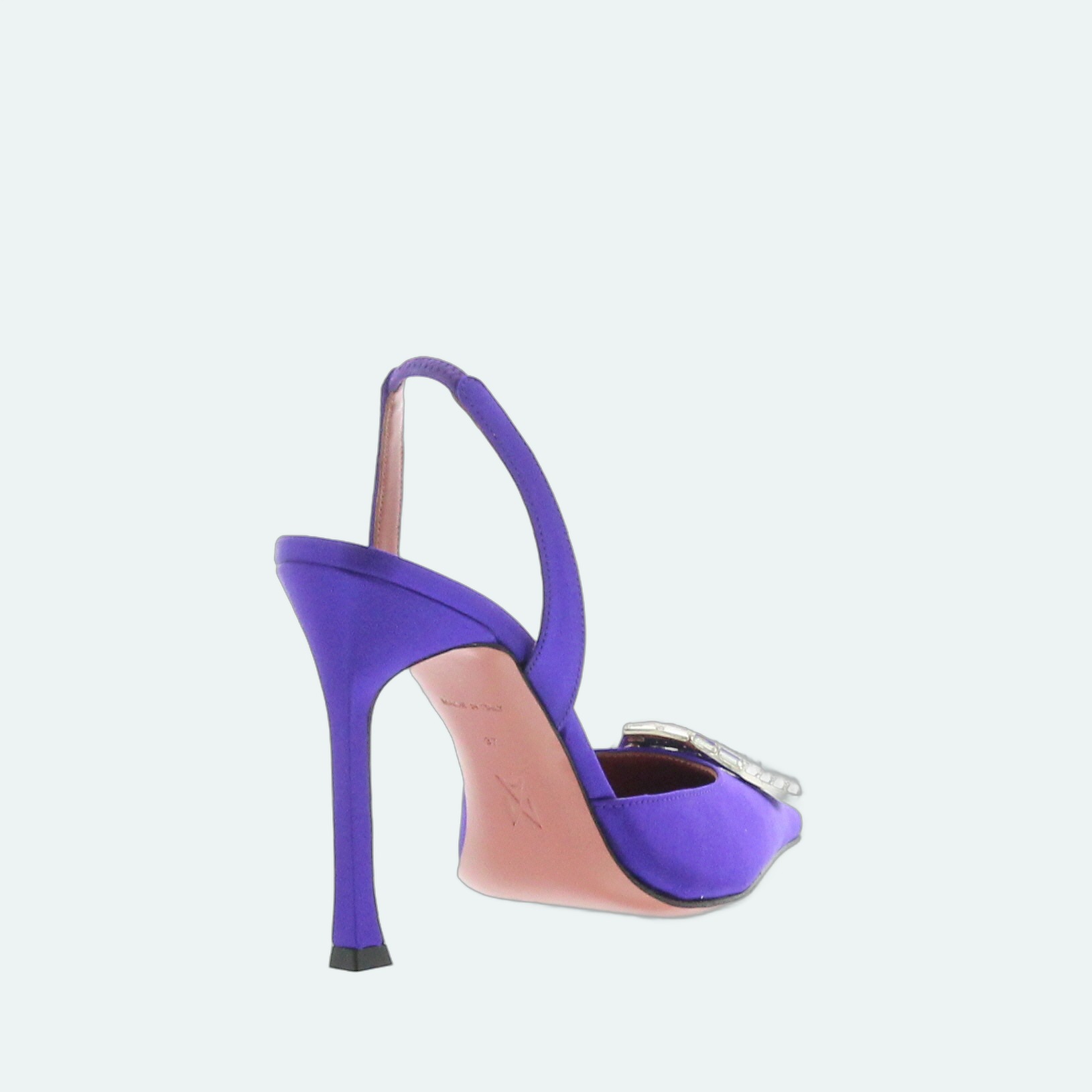 Amina Muaddi - Camelia Sling 105 Purple - Image 3