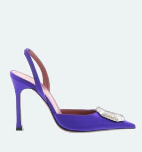 Amina Muaddi - Camelia Sling 105 Purple - Image 1