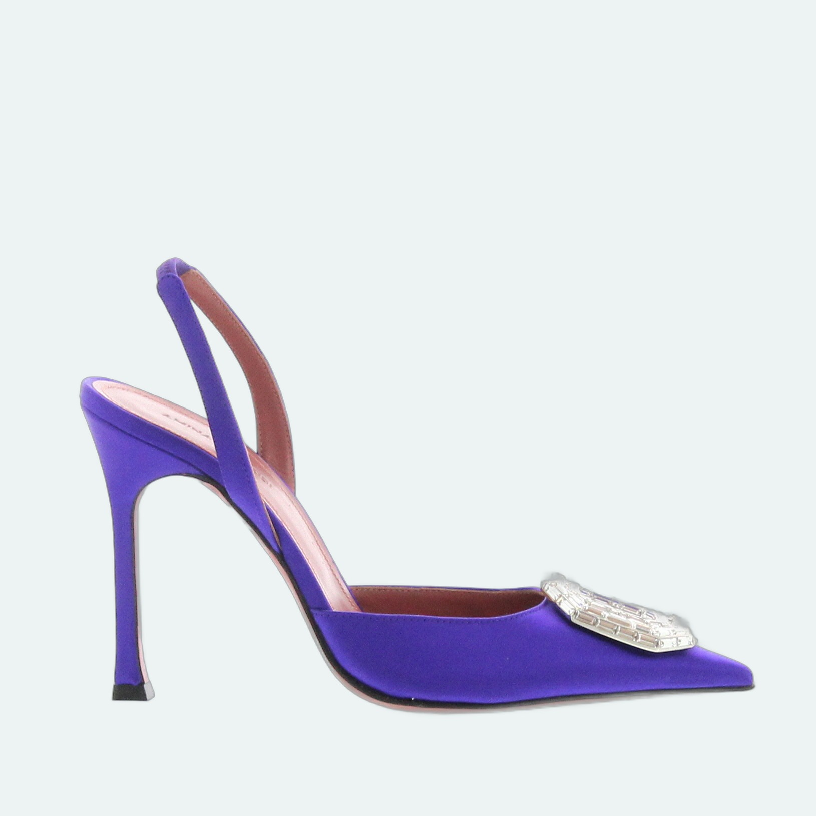 Amina Muaddi - Camelia Sling 105 Purple - Image 1