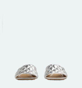 Bottega Veneta - Padded Mule - Silver - Image 2