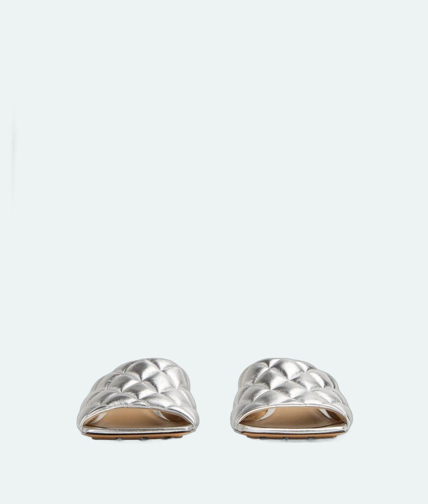 Bottega Veneta - Padded Mule - Silver