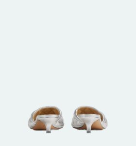 Bottega Veneta - Padded Mule - Silver - Image 3