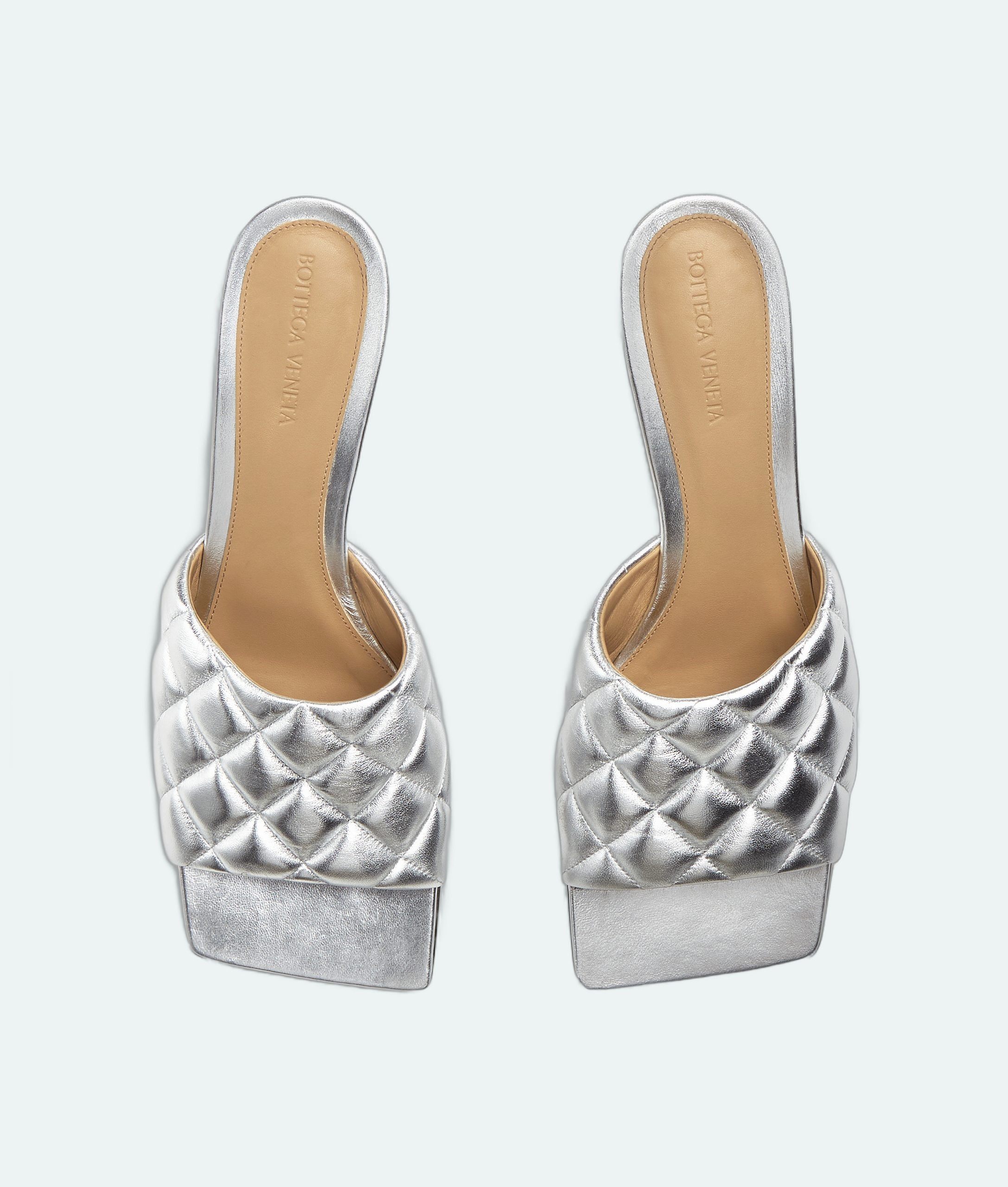 Bottega Veneta - Padded Mule - Silver - Image 4