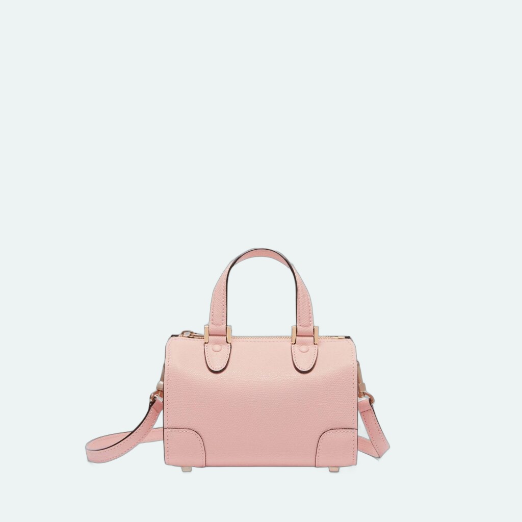 Valextra - Babila Crossbody Micro Bag Peonia