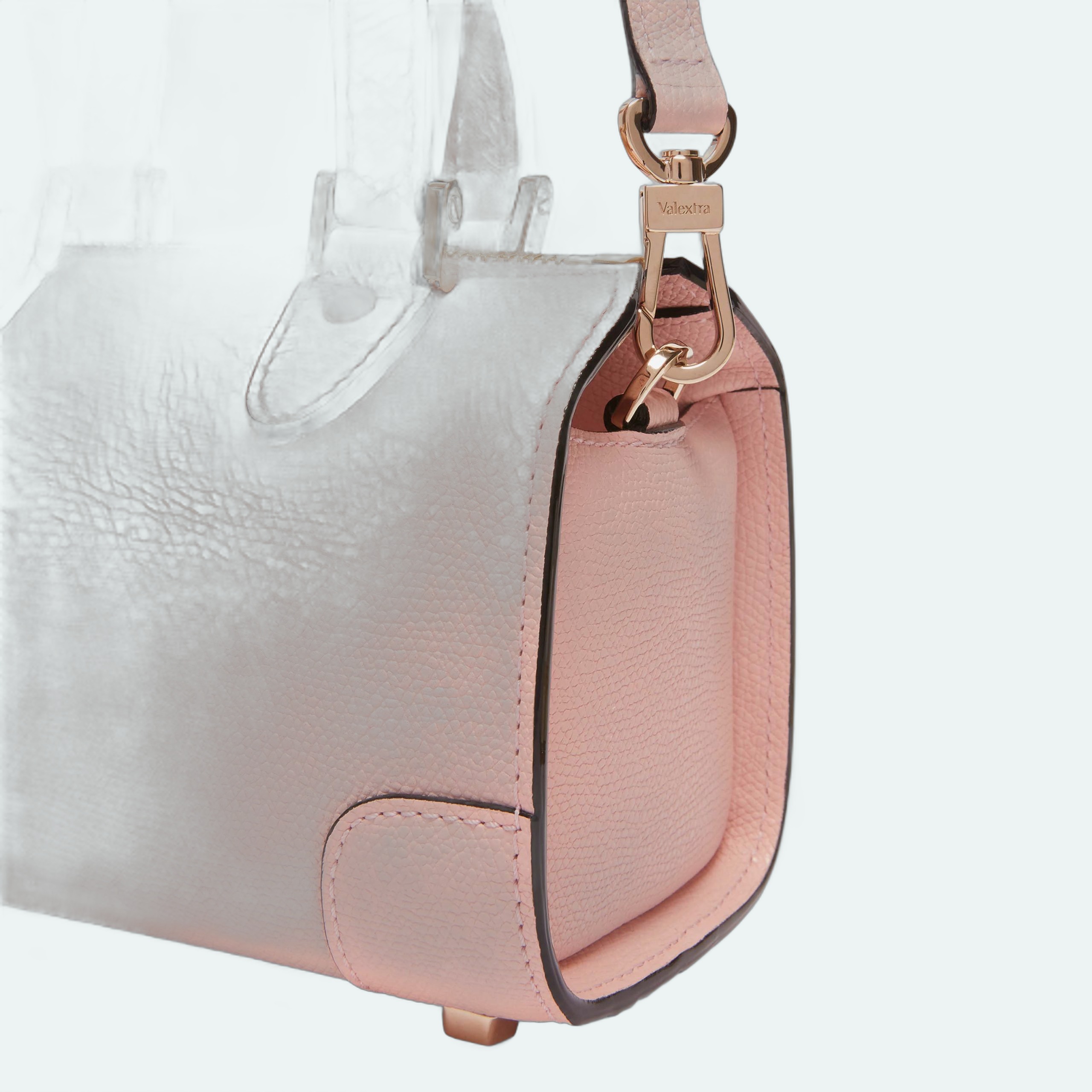Valextra - Babila Crossbody Micro Bag Peonia - Image 3