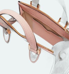 Valextra - Babila Crossbody Micro Bag Peonia - Image 4
