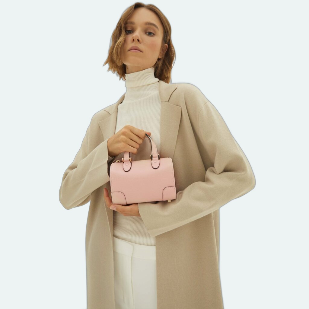 Valextra - Babila Crossbody Micro Bag Peonia