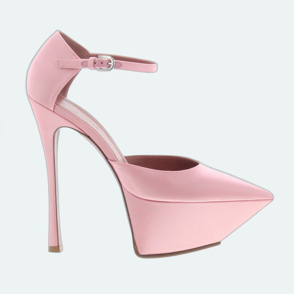 Amina Muaddi - Angelica Plateau - Baby Pink