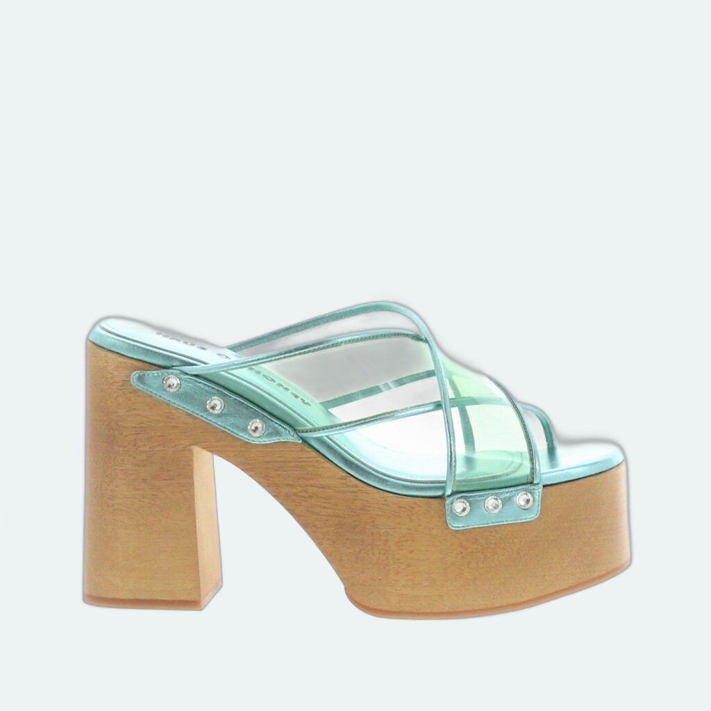 Haus Of Honey - Connie Clog - Verde Acqua
