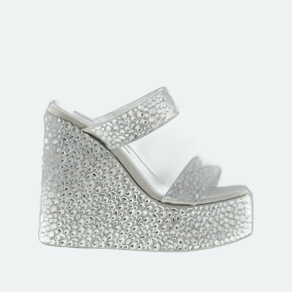 Haus Of Honey - Wedge Sandal - Crystal