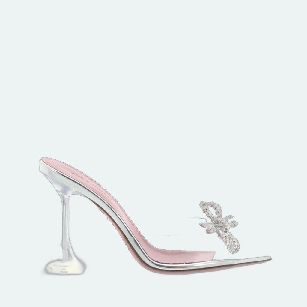 Amina Muaddi - Rosie Glass Slipper - Clear