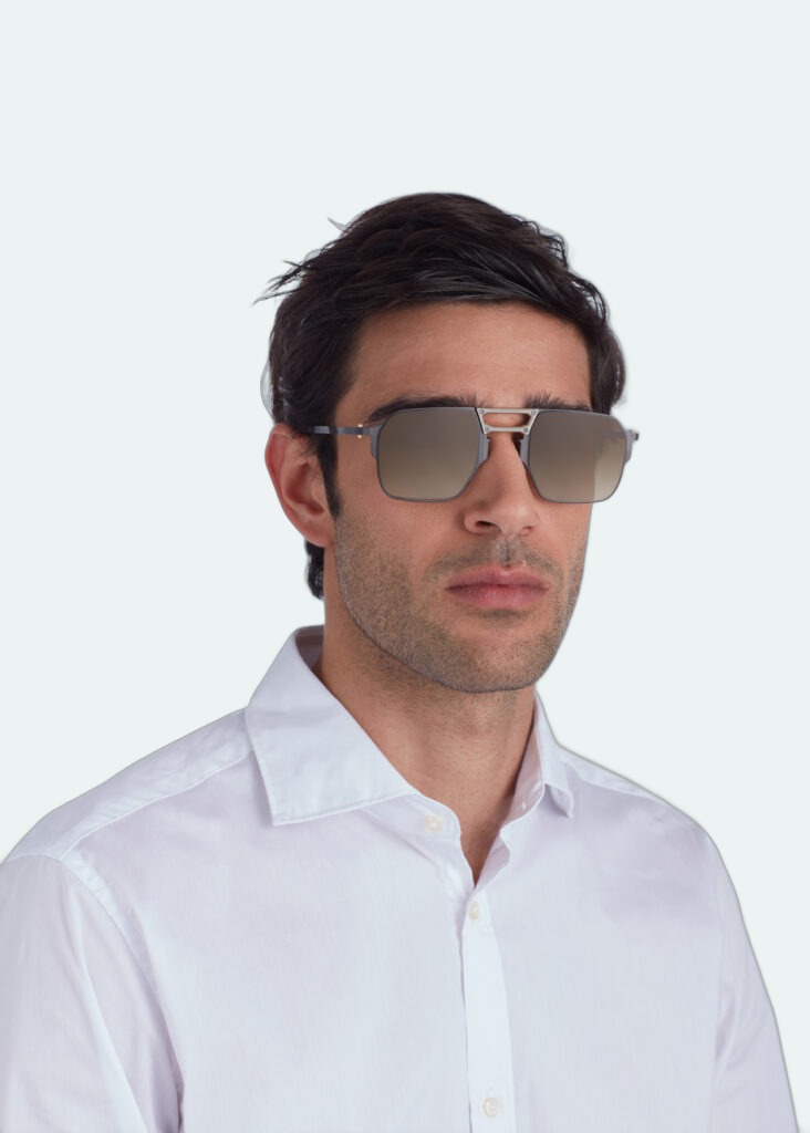 Movitra - Joe Rose Gold with Gradient Brown Lenses