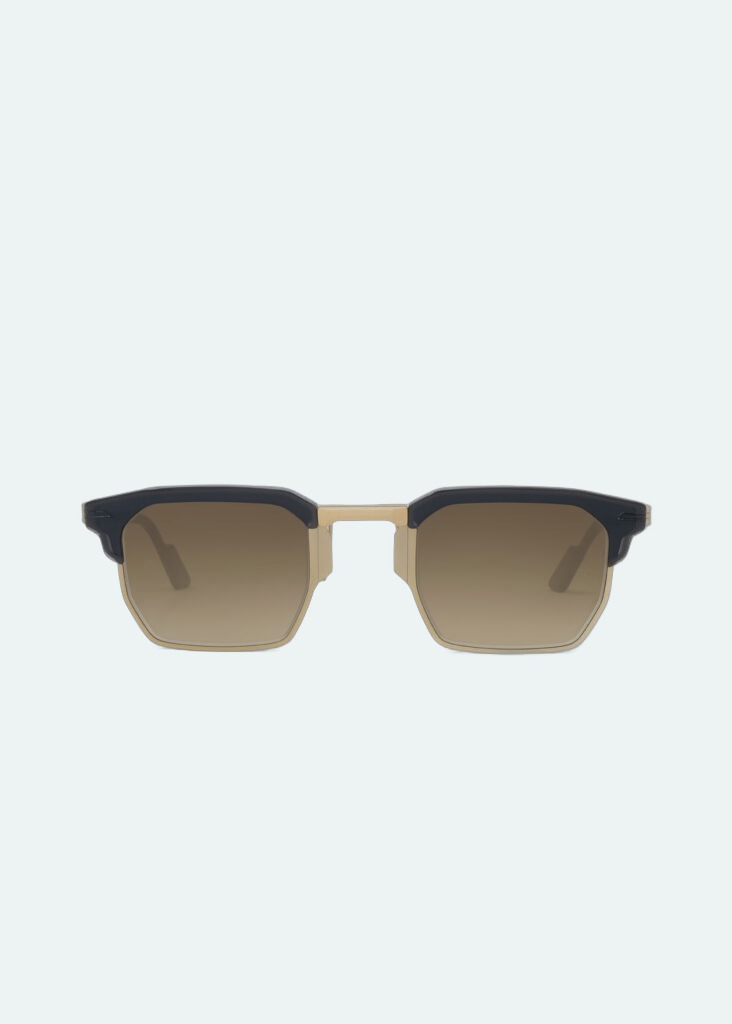 Movitra - Jonathan Black / Rose Gold with Gradient Brown Lenses