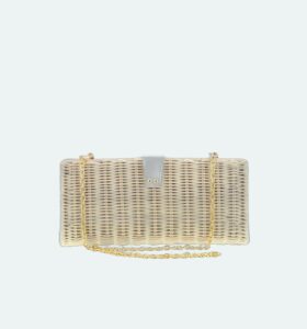 Carla Saint Barth - Vimini Long Clutch - Natural / White - Image 3