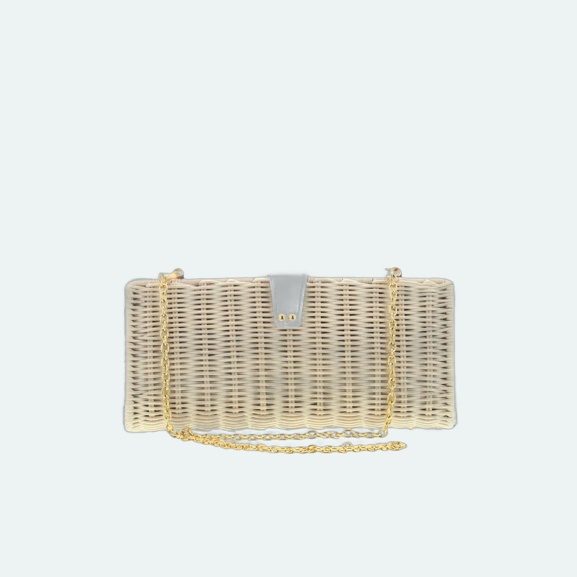 Carla Saint Barth - Vimini Long Clutch - Natural / White - Image 3