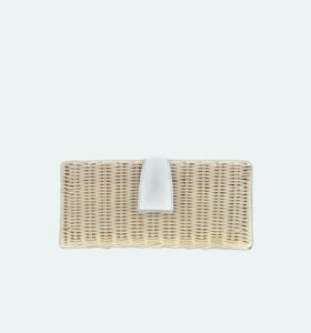 Carla Saint Barth - Vimini Long Clutch - Natural / White - Image 1