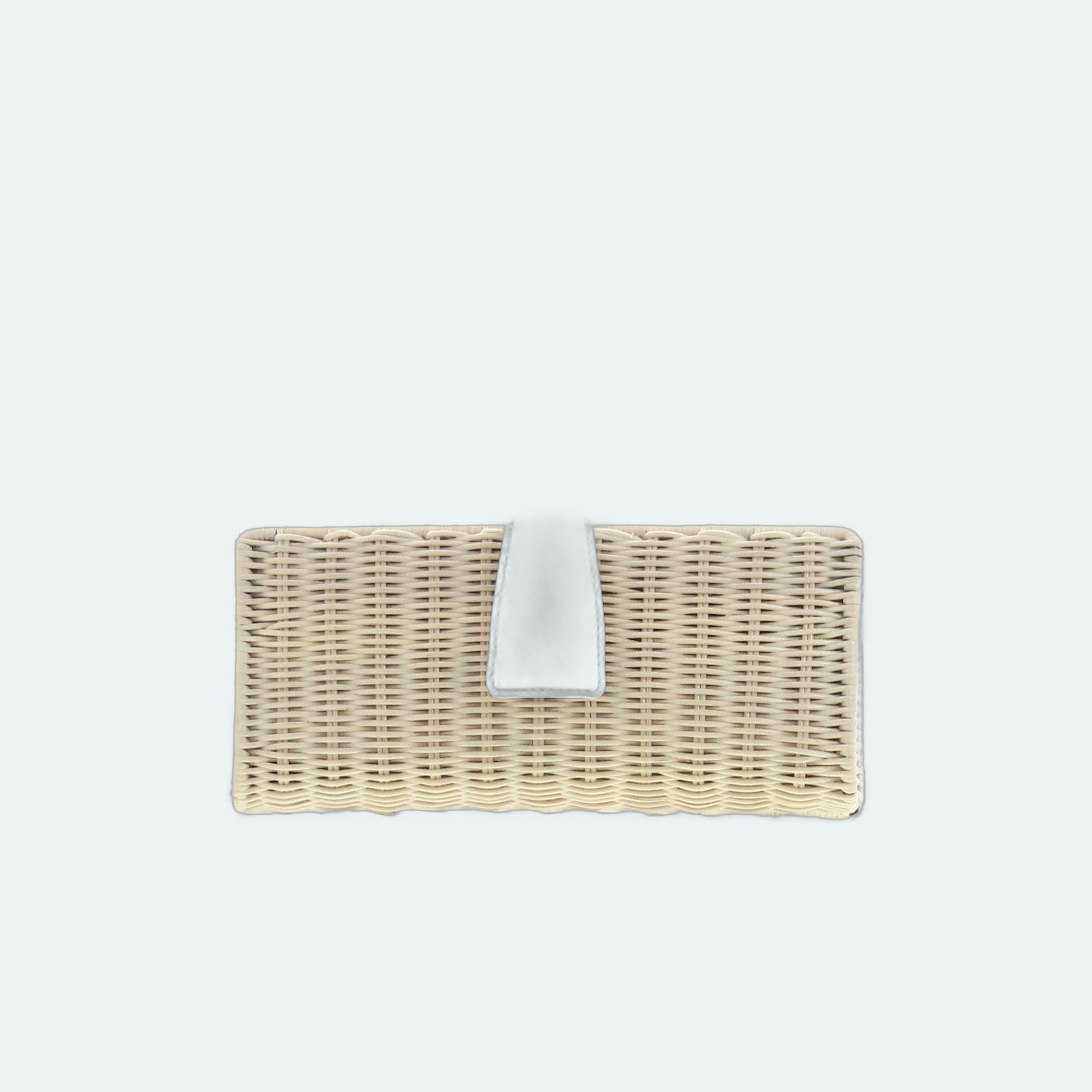 Carla Saint Barth - Vimini Long Clutch - Natural / White - Image 1