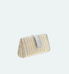 Carla Saint Barth - Vimini Long Clutch - Natural / White - Image 2