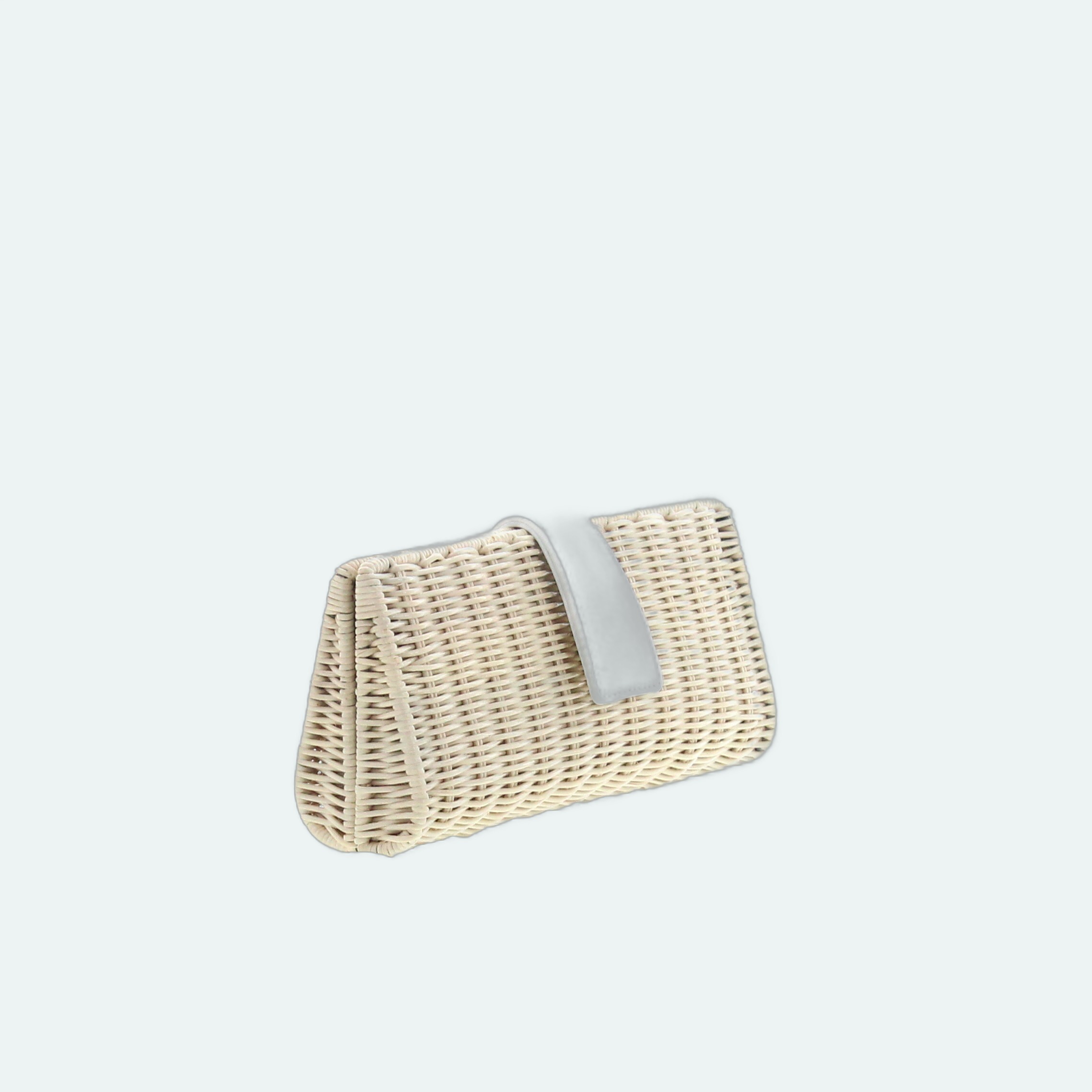 Carla Saint Barth - Vimini Long Clutch - Natural / White - Image 2
