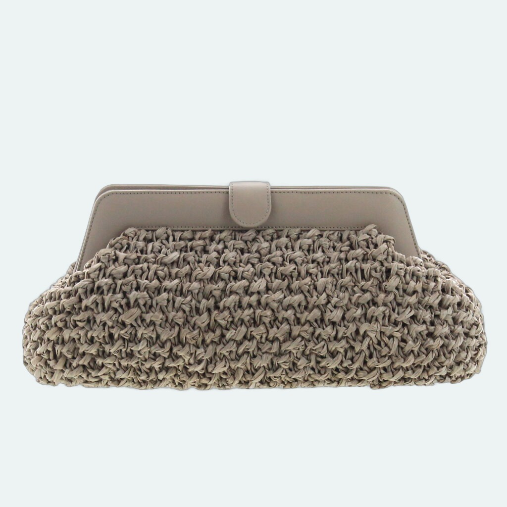Carla Saint Barth - Rafia Pouch - Taupe