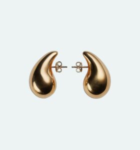 Bottega Veneta - Drop Earrings - Gold - Image 1