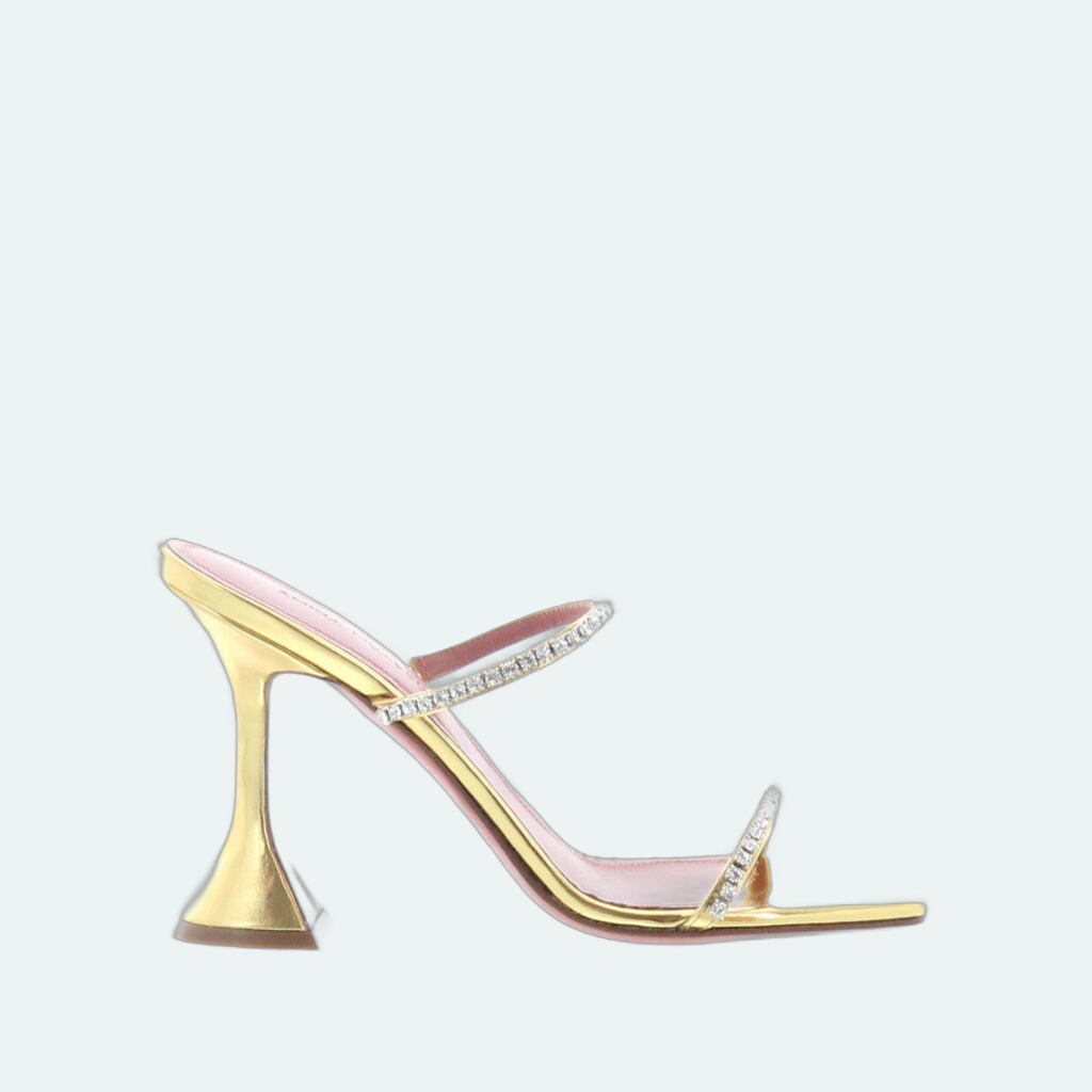 Amina Muaddi - Gilda Slipper - Gold