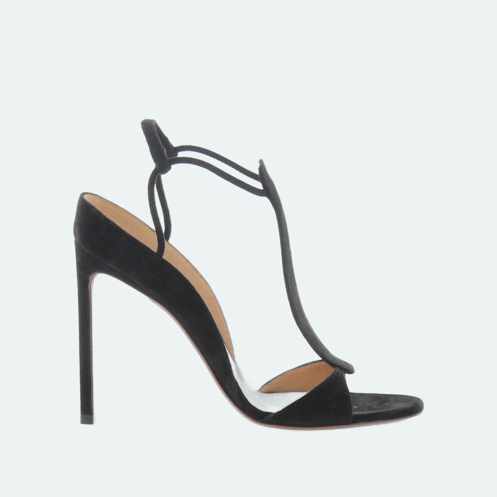Francesco Russo - T-Strap Sandal - Black