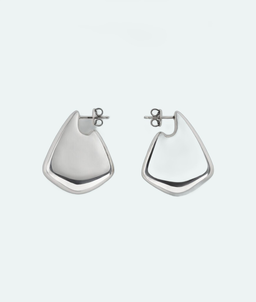 Bottega Veneta - Small Fin Earrings - Silver