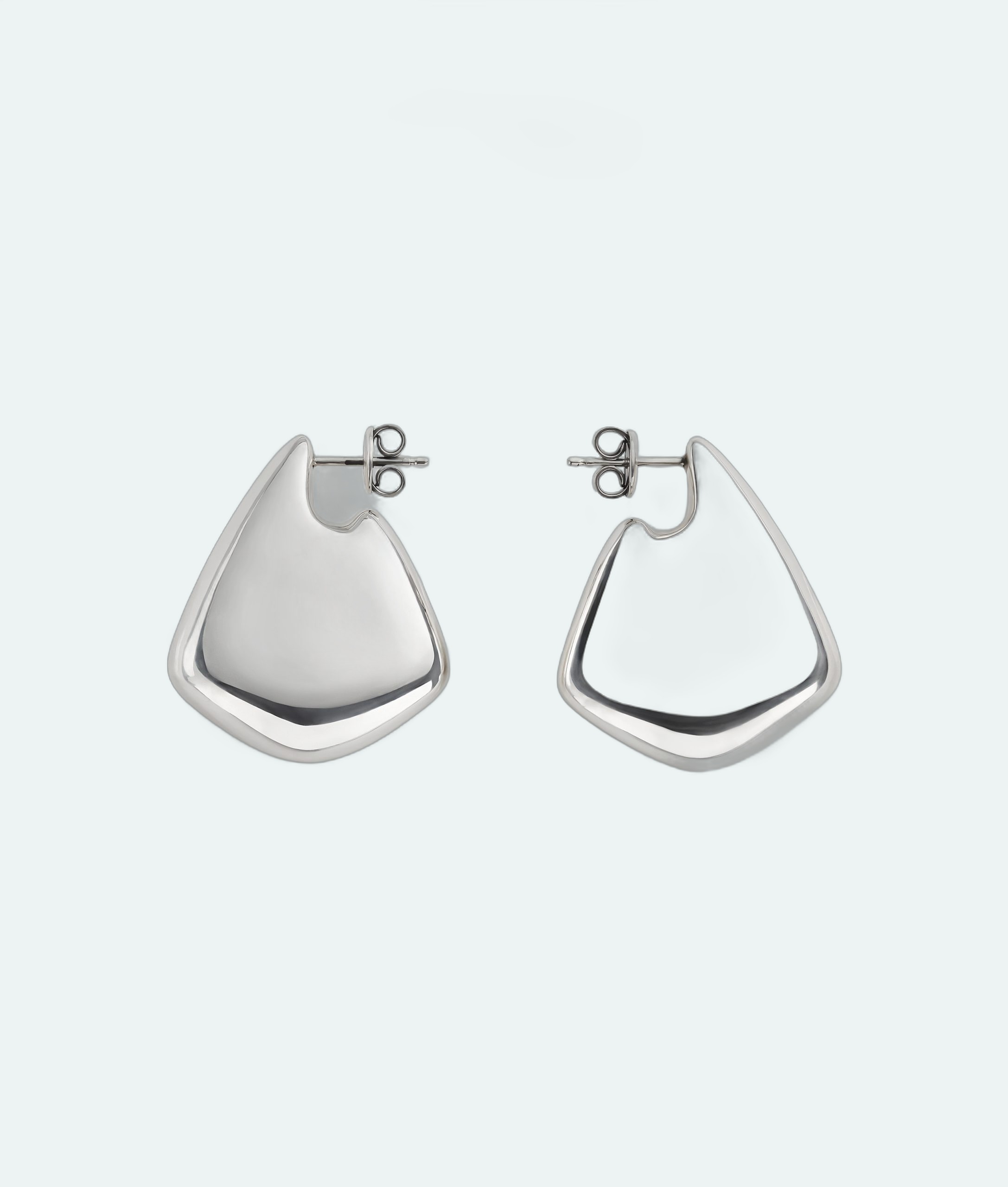 Bottega Veneta - Small Fin Earrings - Silver - Image 1