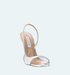 Aquazzura - Rock Chic Sling - Silver - Image 2