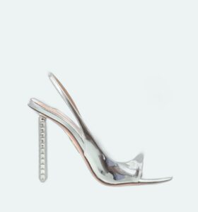 Aquazzura - Rock Chic Sling - Silver - Image 1
