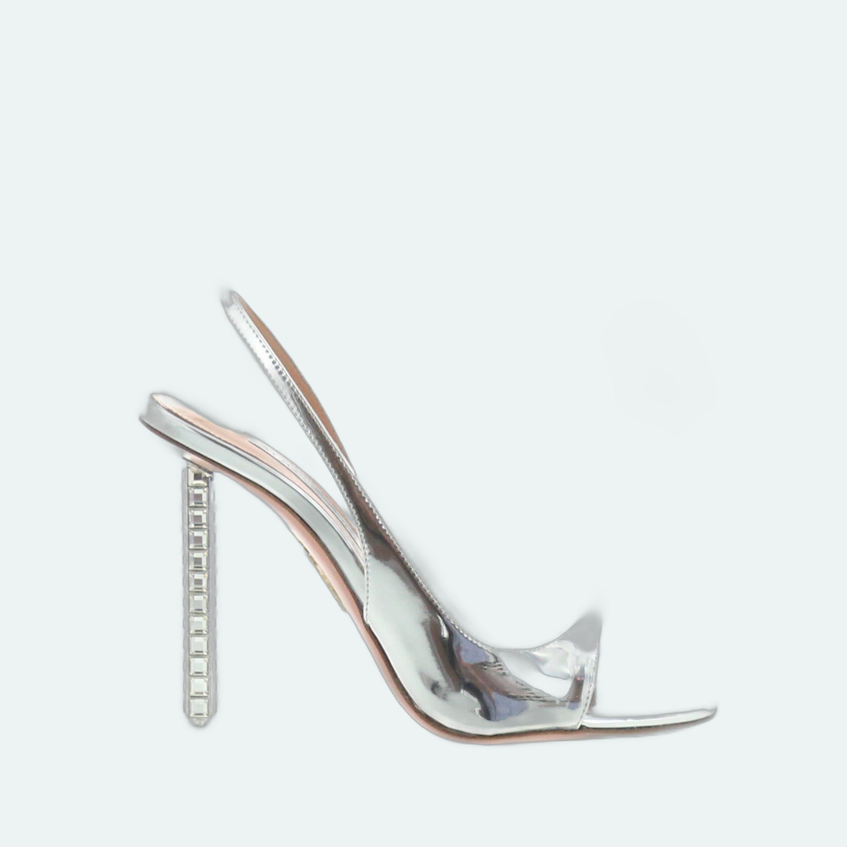Aquazzura - Rock Chic Sling - Silver - Image 1