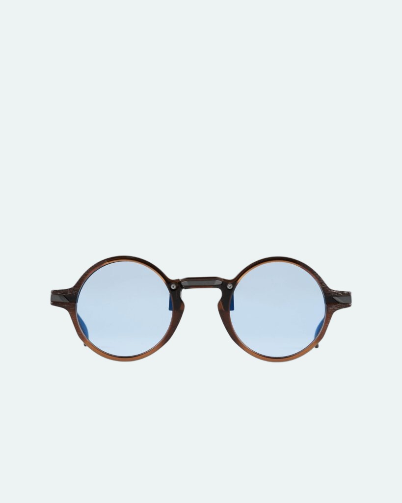 Movitra - AM 01 G Brown with Flash Light Blue Lenses - Limited Edition