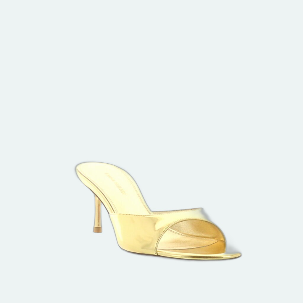 Amina Muaddi - Jeanne Slipper 60 - Gold
