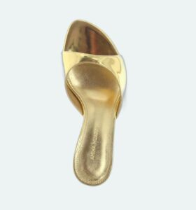 Amina Muaddi - Jeanne Slipper 60 - Gold - Image 4